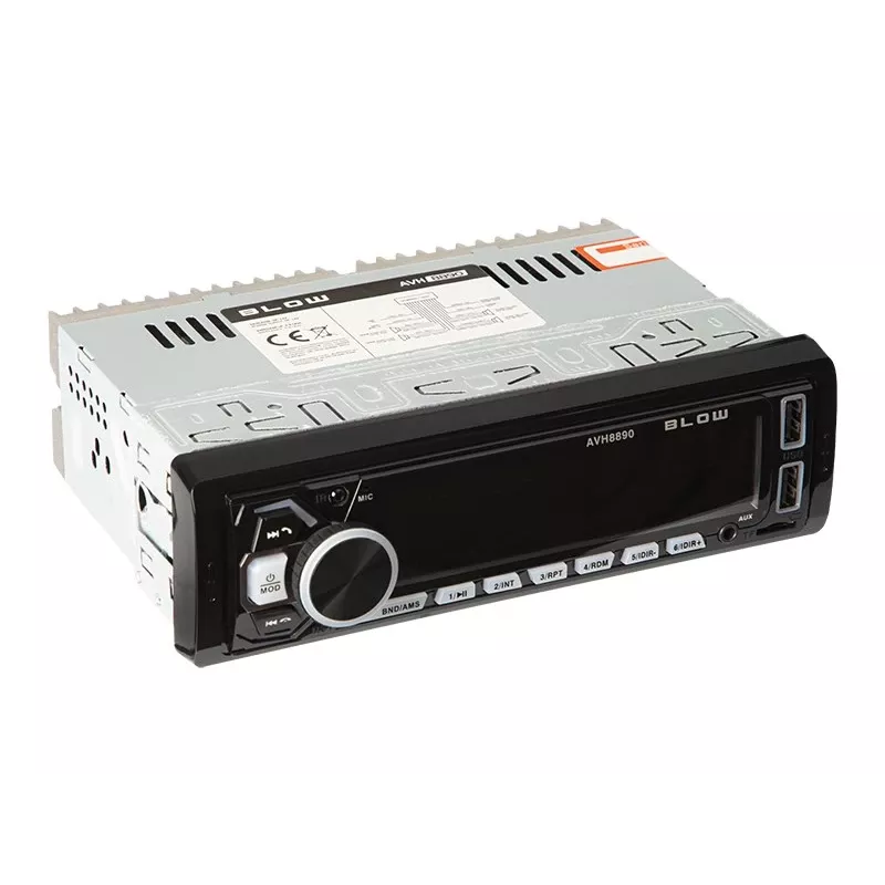 Automobilinis radijas BLOW AVH-8890 FM 45W su Bluetooth, USB, AUX ir LCD ekranu