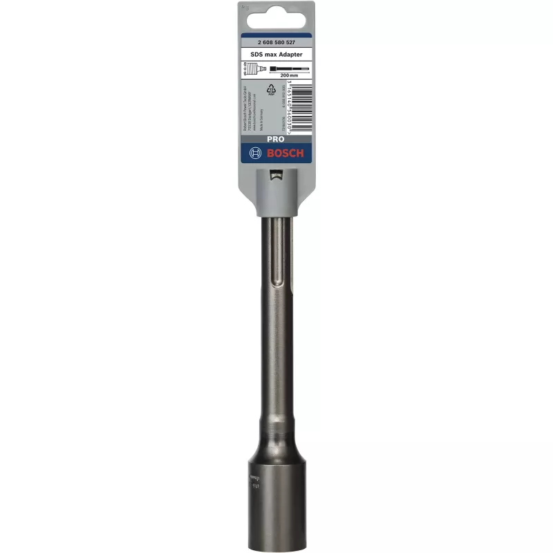Bosch adapteris dviejų dalių SDS max karbido gręžtuvams, SDS Max, metalinis, 1 vnt., 200 mm