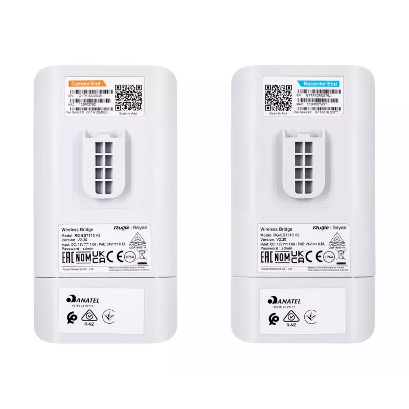 Ruijie Networks RG-EST310 V2 belaidžio ryšio prieigos taškas 867 Mbit/s baltas, maitinimas per Ethernet (PoE)