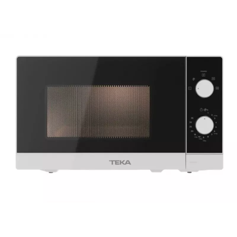 Solo mikrobangų krosnelė TEKA MW FS20 WH – stalviršinė, 20 L, 700 W, sukamoji rankenėlė, mechaninis laikmatis, 25,5 cm padėklas