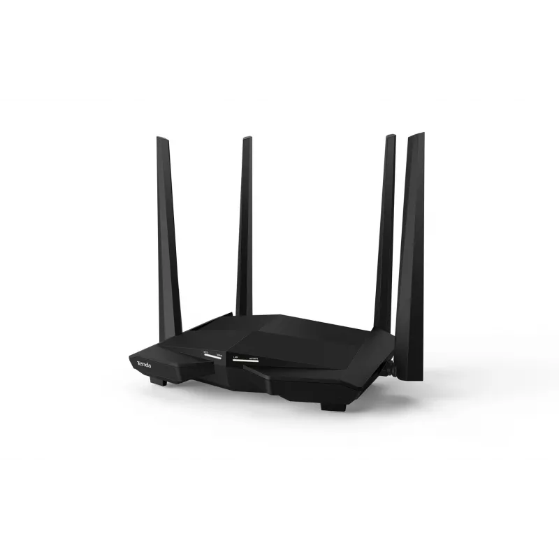 Belaidis maršrutizatorius Tenda AC10 Gigabit Ethernet dviejų juostų (2,4 GHz / 5 GHz) Juodas