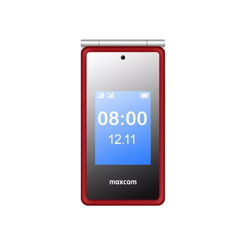 MAXCOM MaxCom Comfort MM835 sulankstomas telefonas, Dual SIM, 3,5 colio (8,89 cm) 320x480, 1400 mAh, Raudonas
