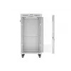 Stovo spinta LANBERG FF01-6822-12SL 22U laisvai pastatomas stovas, 1233×600×800 mm, IP20, 1200 kg