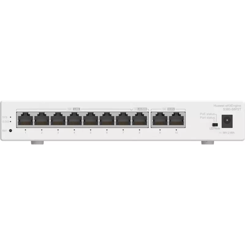 Valdomas komutatorius HUAWEI eKit S380-S8P2T Gigabit Ethernet 10/100/1000
