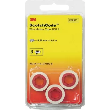 3M Scotchcode kabelių žymeklių papildymo ritinėliai, skaitmuo 0, 3 vnt. (80-6114-2793-3)