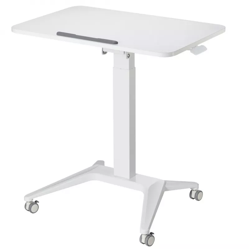 Mobilus nešiojamojo kompiuterio staliukas MACLEAN MC-453W su pneumatiniu aukščio reguliavimu, maks. aukštis 109 cm