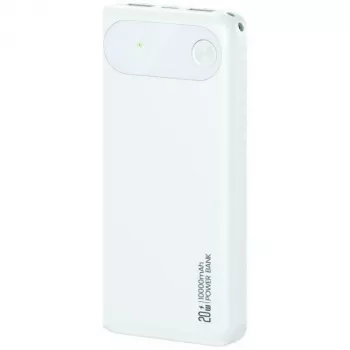 Nešiojamas powerbank usams PB80 10000mAh 20W PD baltas