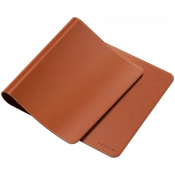 Satechi Vegan-Leather Premium Desk Mat Brown ST-LPDMN – didelis stalinis kilimėlis iš veganiškos odos