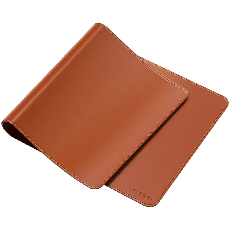 Satechi Vegan-Leather Premium Desk Mat Brown ST-LPDMN – didelis stalinis kilimėlis iš veganiškos odos