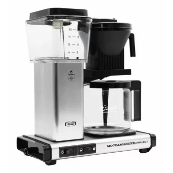 Lašelinis kavos virimo aparatas MOCCAMASTER KBG 741 – 1,25 L talpa, 10 puodelių ąsotis, 1520 W, nerūdijantis plienas/juoda