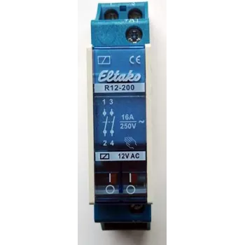 Eltako Electronics perjungimo relė eilutiniam įmontavimui 2S 16A R12-200-12V (22200011)