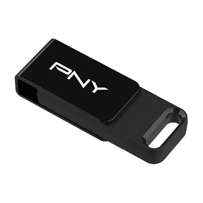 PNY Elite, 64 GB, USB Type-C, 3.2 Gen 1 (3.1 Gen 1), 120 MB/s, Juoda