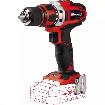 Einhell TE-CD 18/40 Li-Solo 1500 RPM gręžtuvas be šepečių, 1,1 kg, juodas, raudonas