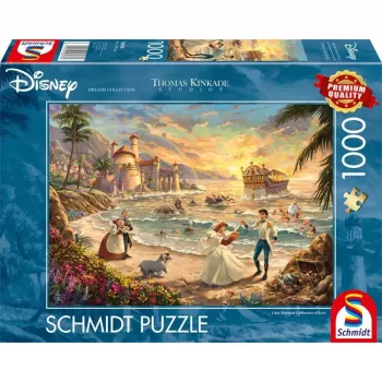 Thomas Kinkade Studios: Disney Dreams Collection - The Little Mermaid Celebration of Love, Dėlionė 1000 dalių