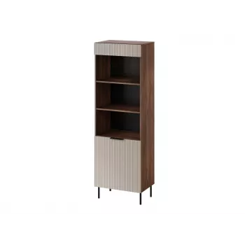 Cama 3 ALMERA Knygų spinta 60x42x185 riešutas/kašmyro