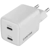 Įkroviklis Canyon CU35CC belaidis greitasis įkrovimas 35 W, 2×USB-C, vidaus naudojimui