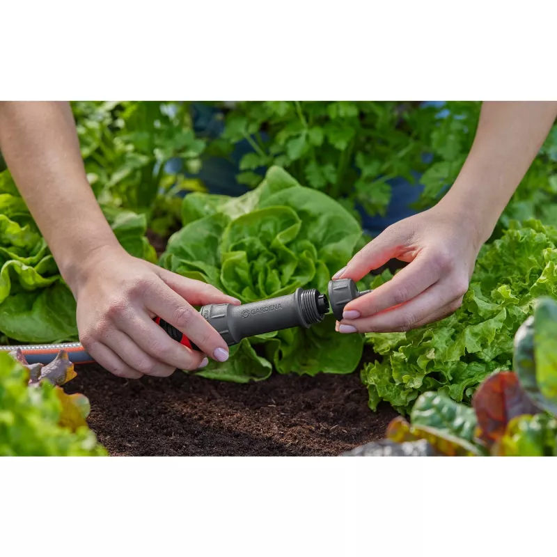 Gardena lašelinės drėkinimo sistemos dalis 13224-20, plastikinė, juoda