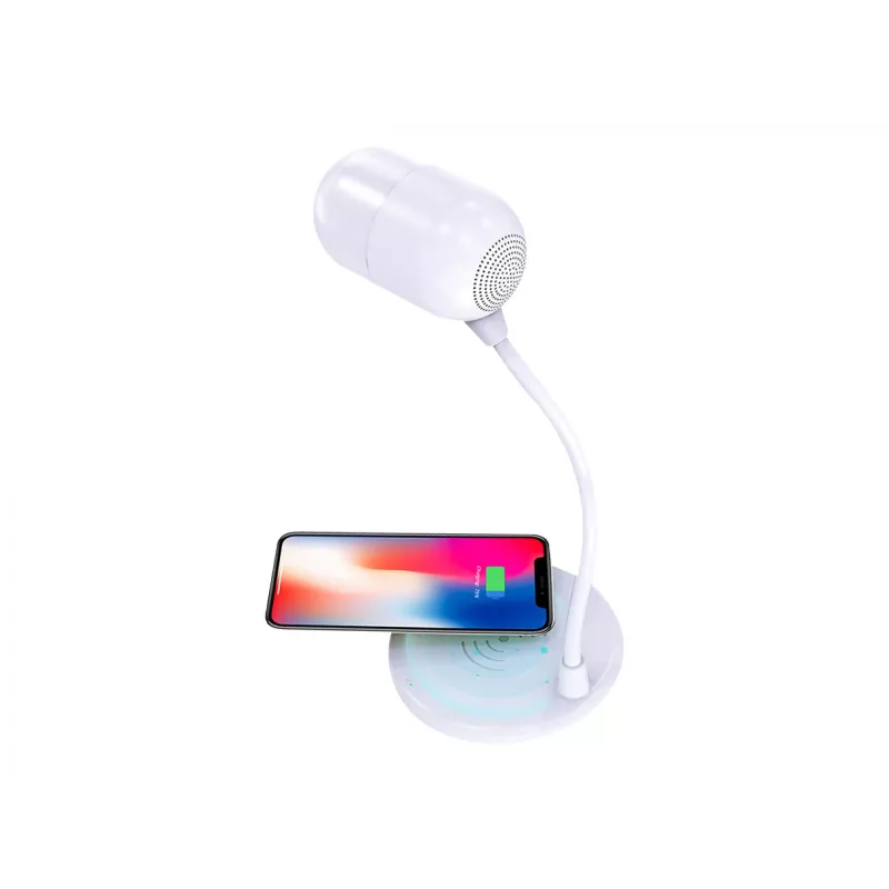 Šviestuvas su garsiakalbiu ir belaidžiu įkrovimu Terratec Charge AIR Light & Sound