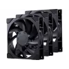 Phanteks M25 Gen2 140mm PWM korpuso ventiliatoriai – 3 vienetų rinkinys, juodi