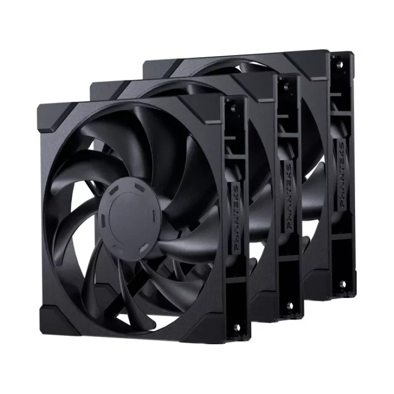 Phanteks M25 Gen2 140mm PWM korpuso ventiliatoriai – 3 vienetų rinkinys, juodi