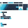 Keycaps GLORIOUS GPBT Gradient Celestial Ice – ANSI išdėstymas, PBT dažais sublimuotas klavišų rinkinys