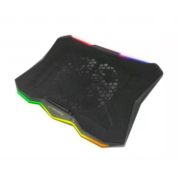 Aušinimo padėklas nešiojamam kompiuteriui ESPERANZA EGC110 17 colių (43,2 cm), 1 ventiliatorius 18 cm, 800 aps./min., 63 CFM, USB 2.0, juodas