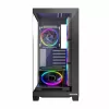 PC korpusas MODECOM Volcano Stellar 5F ATX Midi bokštas, grūdintas stiklas, 5 iš anksto sumontuoti ventiliatoriai, USB‑C, palaiko microATX/ATX, maks. GPU 420 mm, CPU aušintuvo aukštis 175 mm