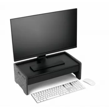 Durable 508201 stalčius monitoriaus laikikliui juodas metalinis 468 mm plotis 221 mm gylis 53 mm aukštis