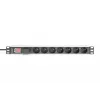 Digitus 19 inch 1U PDO su 7 kištukiniais lizdais CEE 7/5, 2 m kabelis