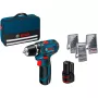 Bosch GSR 12V-15 Professional gręžtuvas su pistoline rankena 1300 RPM 600 g juodas, mėlynas
