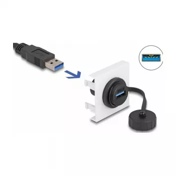 DeLOCK Easy 45 modulis SuperSpeed USB 5 Gbps USB Type-A moteriška 45 x 45 mm