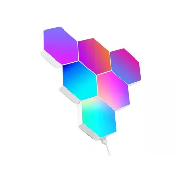 Įleidžiamas RGB LED šešiakampis skydelis TRACER Smart Hexagon Tracer 47256 Ambience TRAOSW47256