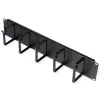 Patch panel ROLINE 19 colių 2U, kabelių kanalas 85x60 mm, plieninis korpusas, juoda