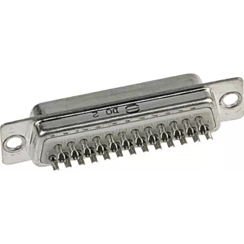 Harting D-SUB lizdo kontaktų juosta 180° 15 polių litavimo kaušeliai 09 67 015 5615 1 vnt.