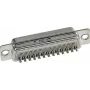 Harting D-SUB lizdo kontaktų juosta 180° 15 polių litavimo kaušeliai 09 67 015 5615 1 vnt.