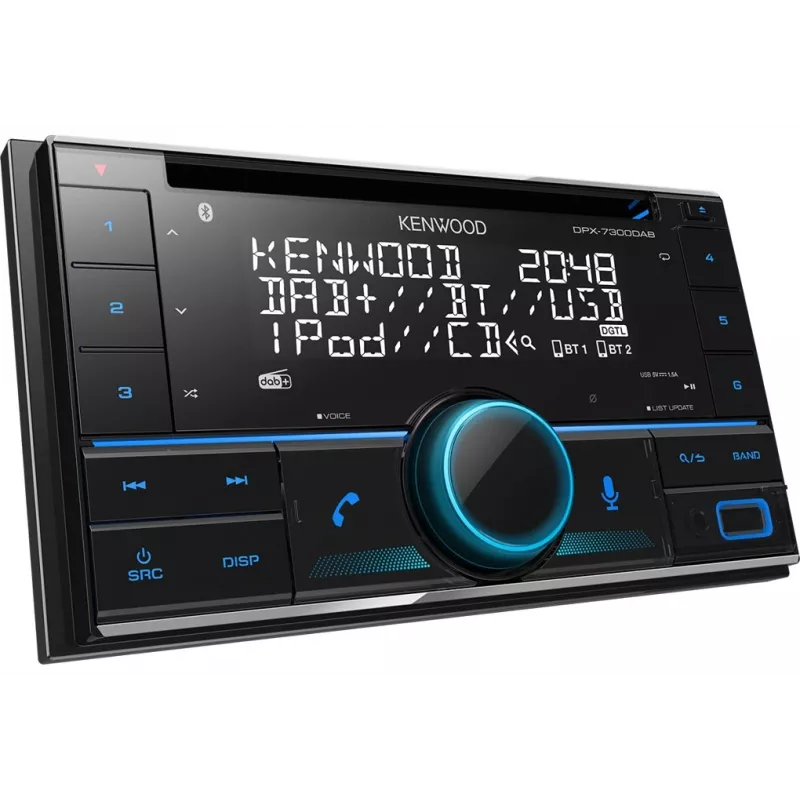 Automobilinis radijo imtuvas Kenwood DPX-7300DAB su DAB+ ir Bluetooth