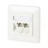 METZ CONNECT BTR kištukinis lizdas su 180° moduliais, įmontuojamas – RJ-45 x 2 (130B11D21002-E)
