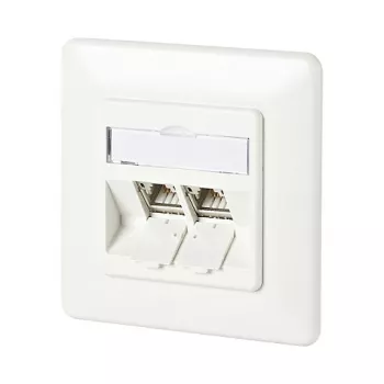 METZ CONNECT BTR kištukinis lizdas su 180° moduliais, įmontuojamas – RJ-45 x 2 (130B11D21002-E)