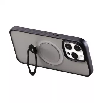 Apsauginis magnetinis dėklas Joyroom JR-BP004 iPhone 15 Pro, juodas, plonas profilis, MagSafe suderinami magnetai
