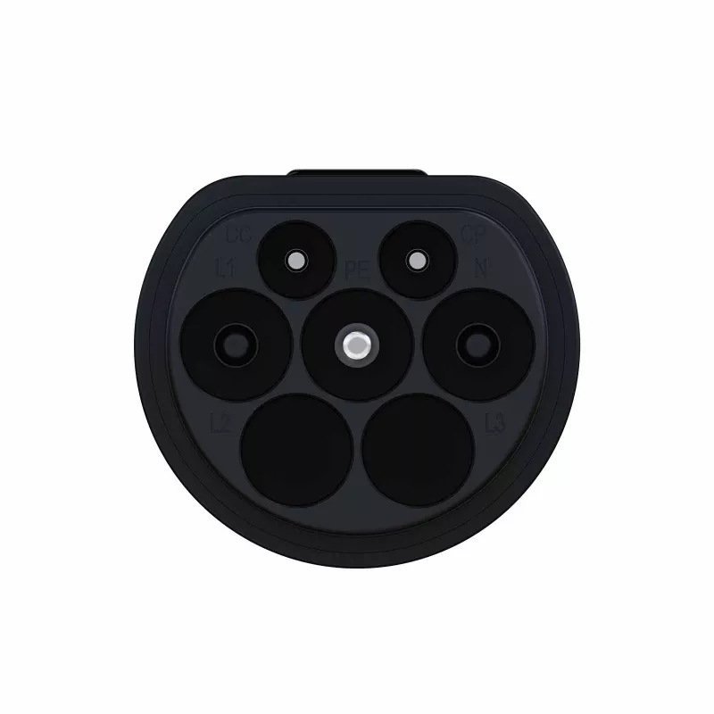 Akyga AK-SC-E23 elektromobilio įkrovimo adapteris Type 2 – Tesla, vienfazis, 32 A, 8 kW, IP55, juodas