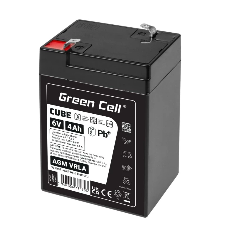 Baterija AGM VRLA 6V 4Ah IP54