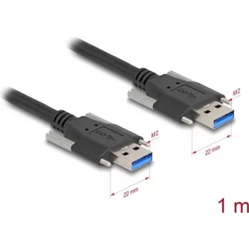 USB laidas DeLOCK 80998 USB 3.2 Gen 1 1 m USB A Juodas