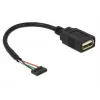 USB laidas DeLOCK 84831 USB 2.0 0,15 m juodas