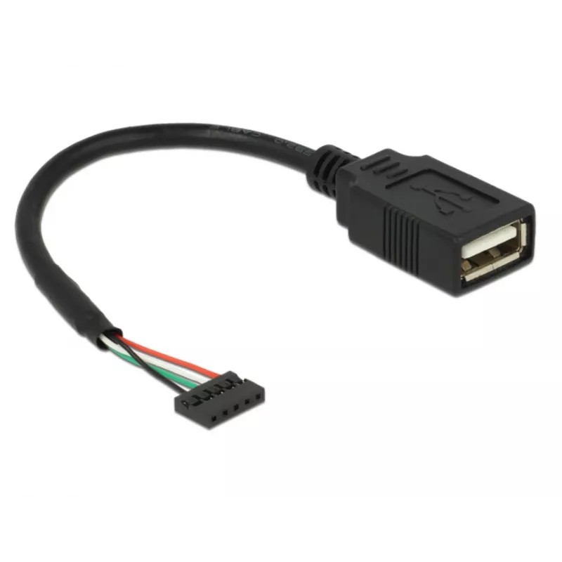 USB laidas DeLOCK 84831 USB 2.0 0,15 m juodas