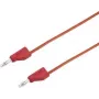 VOLTCRAFT matavimo zondas [Kištukas 4 mm – Kištukas 4 mm] 0,5 m Raudonas MSB-300 (MSB-300-0,5-Red)