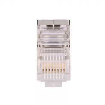 Extralink RJ45 jungtis CAT5E FTP 8P8C skaidri