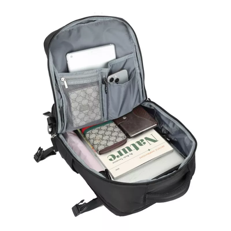 Kuprinė NOVEEN CTB400 unisex 25 L, poliesteris, 40×25×20 cm, juoda