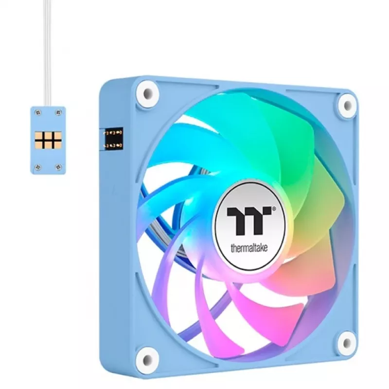 Thermaltake CT140 EX Reverse ARGB 140mm korpuso ventiliatorius 3 vnt. pakuotė Hydrangea Blue