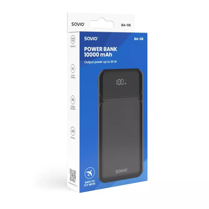 Powerbank BA-08 SAVIO 10000 mAh