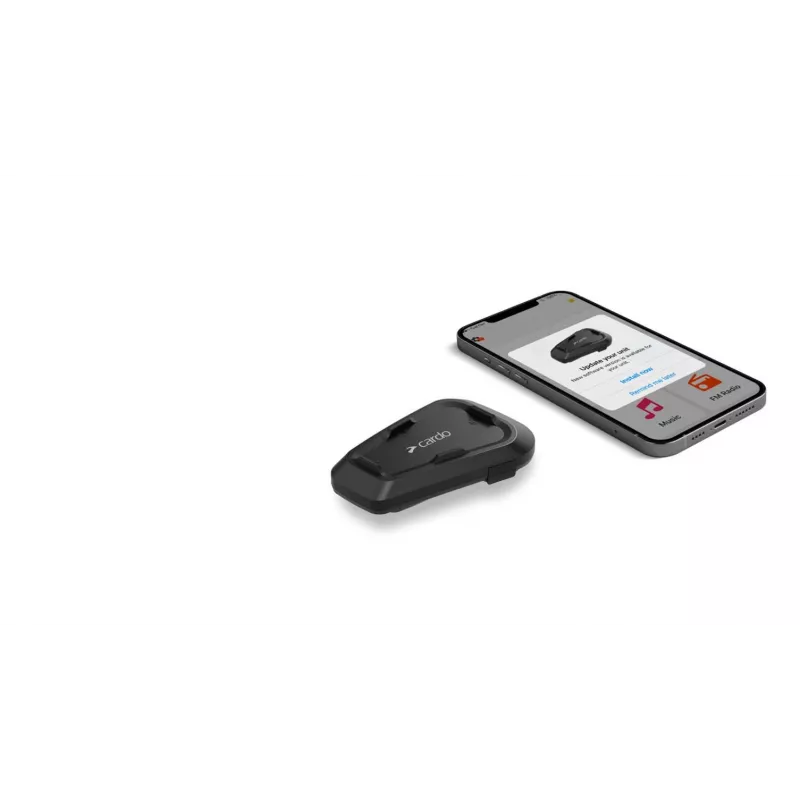 Cardo Spirit HD motociklinis intercomas 2 kanalai 600 m Juodas